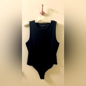 House of Harlow 1960 Sleeveless Black Bodysuit